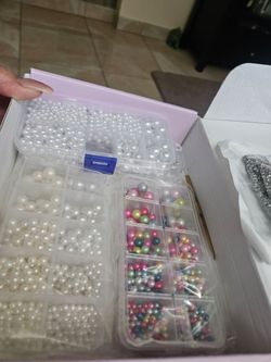 Pearl setting machine w/ beads