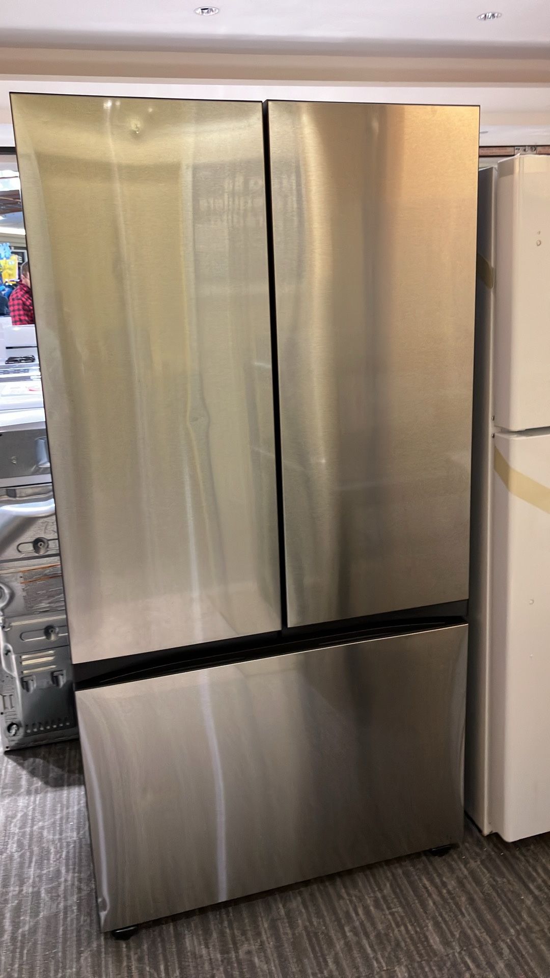 Bespoke 24 cu. ft. 3-Door French Door Smart Refrigerator with Autofill Water Pitcher in Stainless St