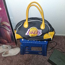Classic LA LAKERS PURSE/1BALL BOWLING  BAG