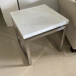 2 Marble Top End Tables