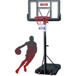 IGL Portable Basketball Hoop, 5.6-10FT Adjustable Basketball hoop