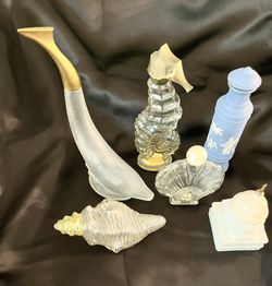 6 Vintage Empty Avon Bottles