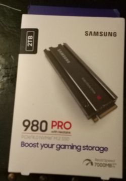 2 TB Samsung 980 Pro NVmE SSD W/Heatsink