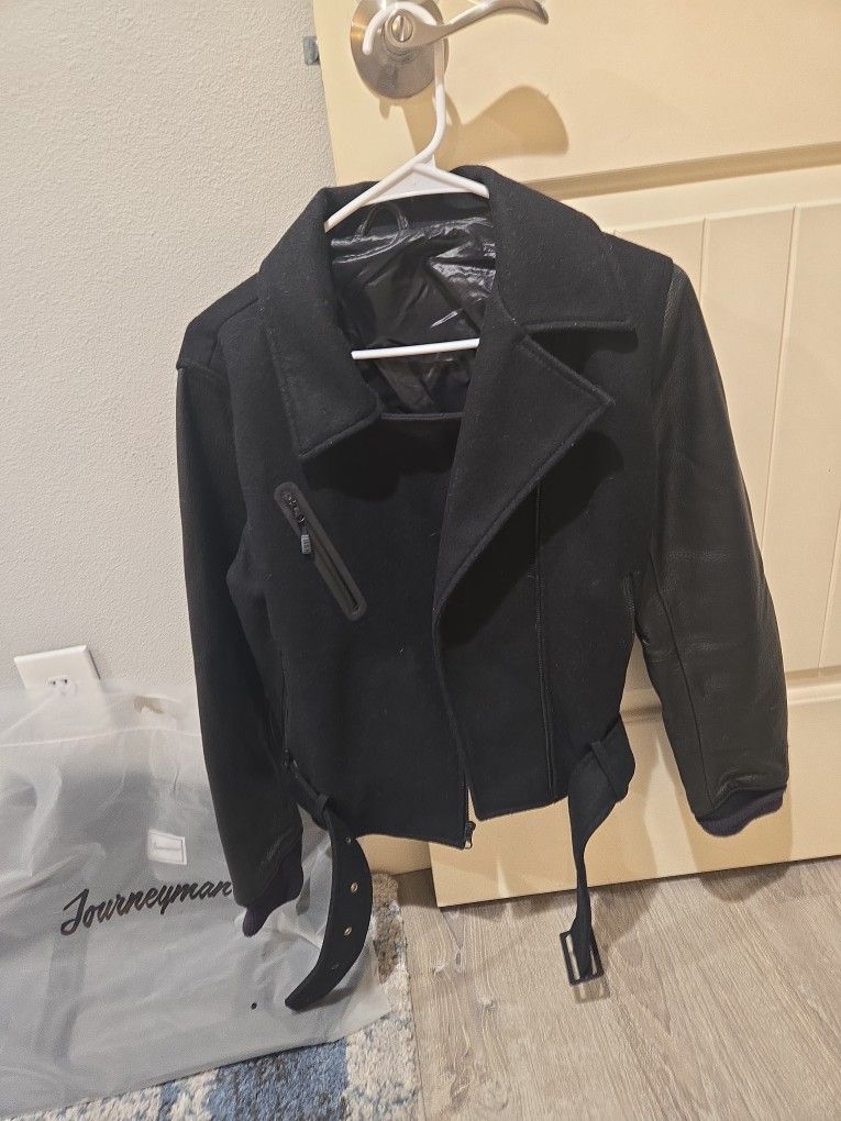 Nike Leather And Wool Jacket. M