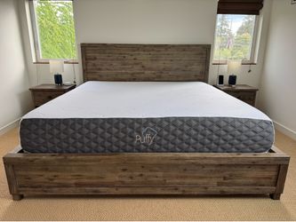 King Bedroom Set — Macy's Canyon 2.0 | Solid Acacia | 5 Pieces