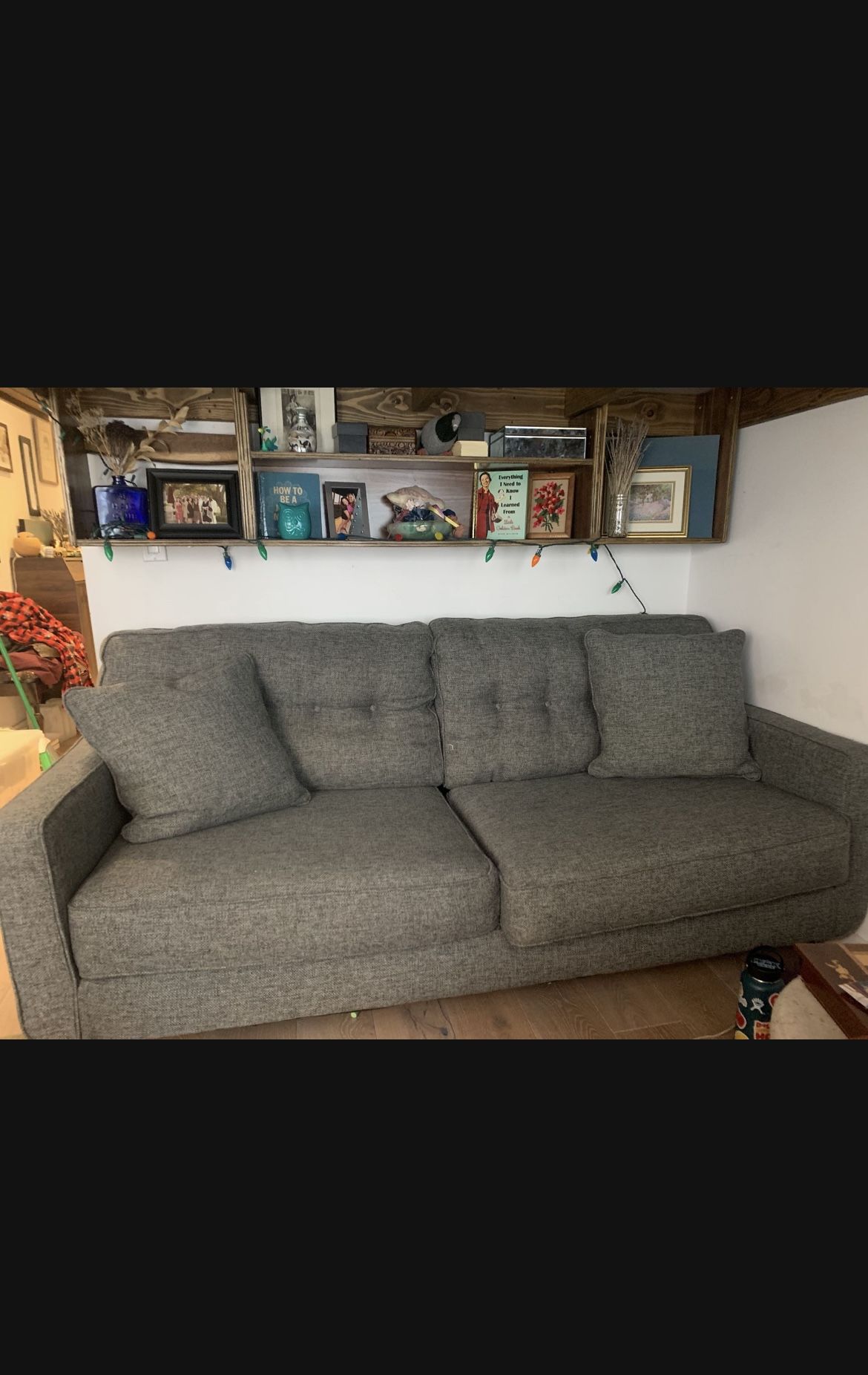 Steam Cleaned Ashley Furniture Mid Century Modern Sofa