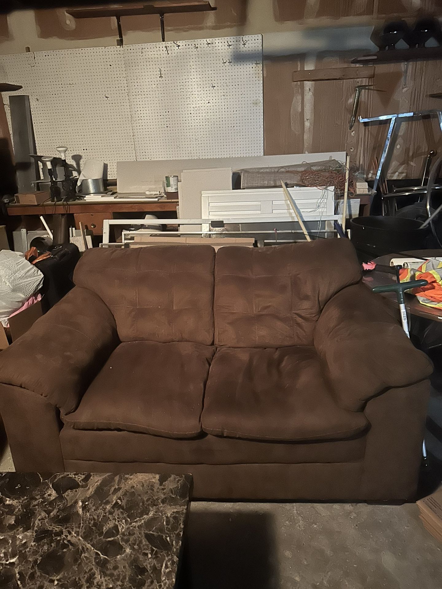 Brown Sofa And Loveseat