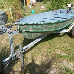 V Bottom Aluminum Boat Motor Trailer