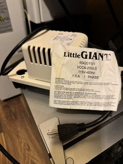 Little Giant Automatic Condensate Removal Pump