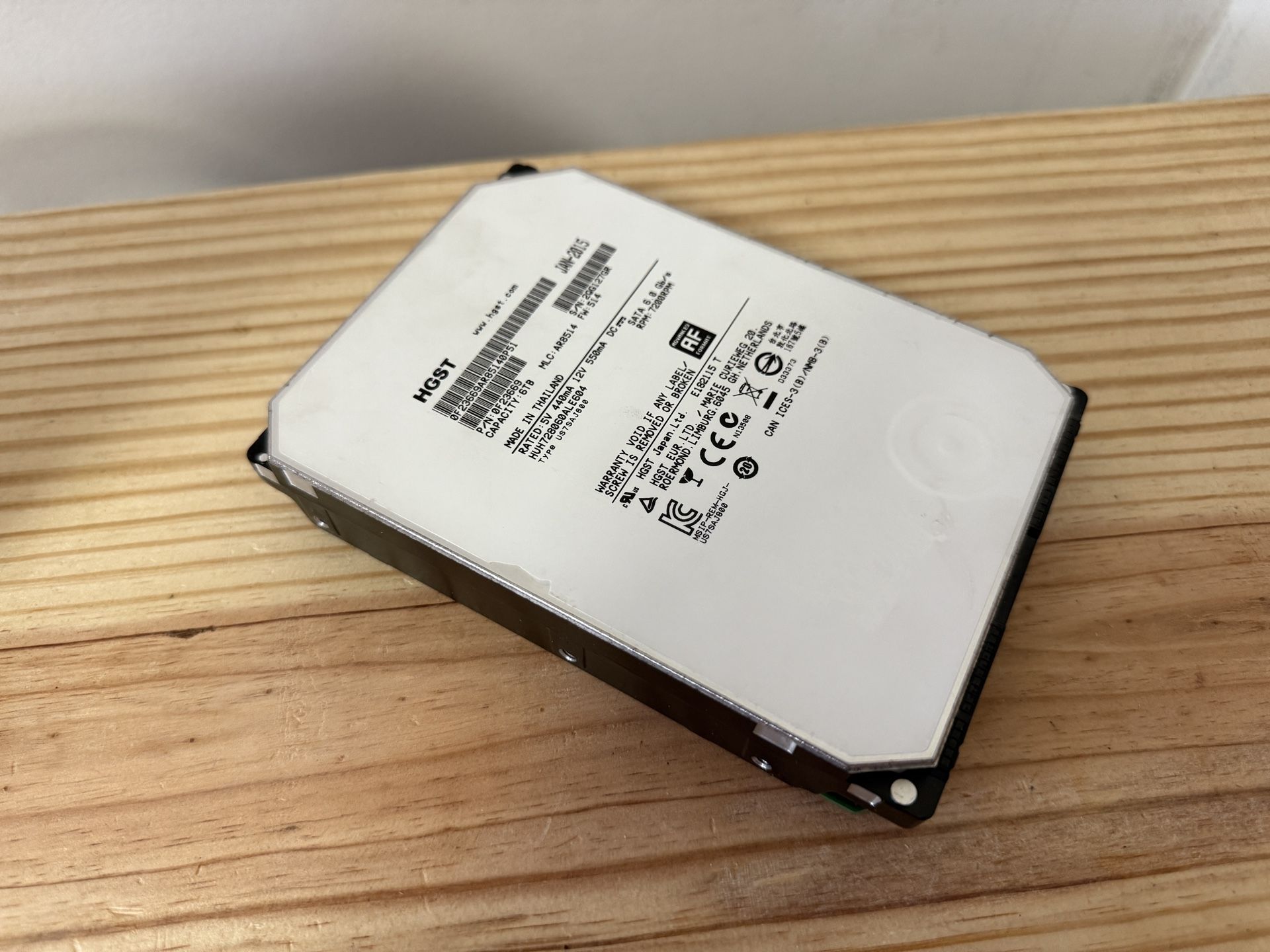 HGST 6TB 7200RPM CMR HDD for NAS