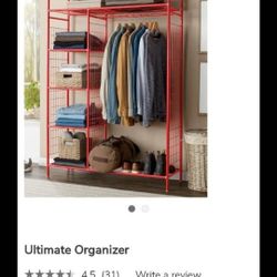 Ultimate Organizer 46 1/2" W × 69 1/2" h × 15 × 1/2" d.