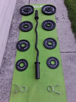 Olympic curl / clips / weights
