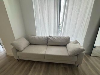 Beige sofa
