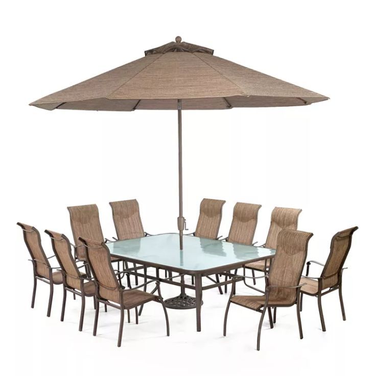 Macy’s Oasis Outdoor Aluminum 11-Pc. Dining Set