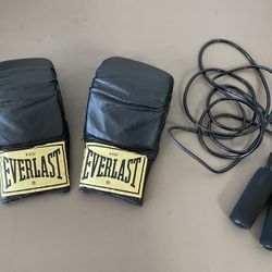 ‘EVERLAST’ BAG GLOVES & JUMPROPE - Set!