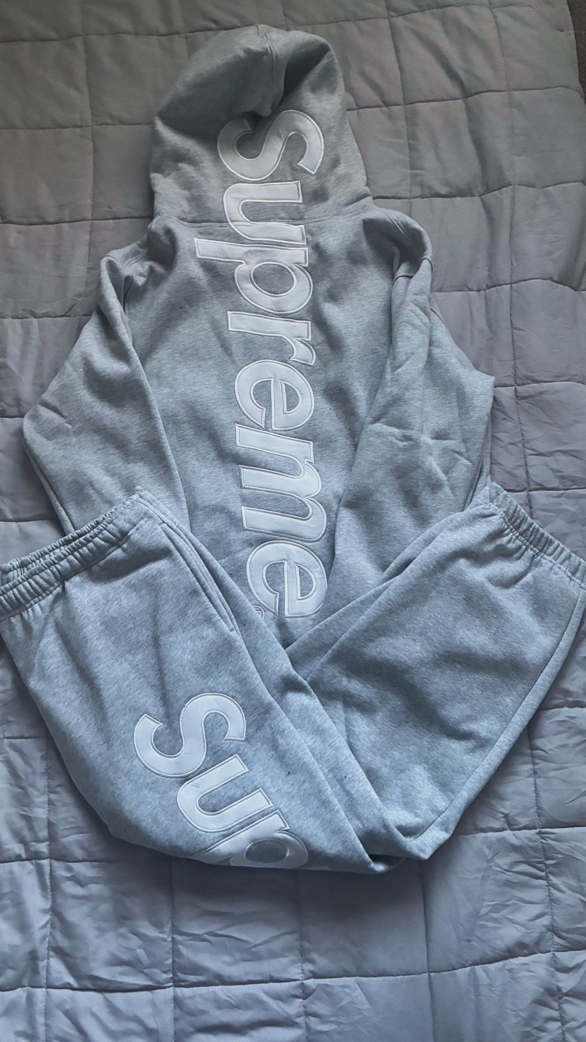 Grey Supreme Sweatsuit