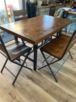 Counter height dining set, 5 pc, table (36x60x36H)