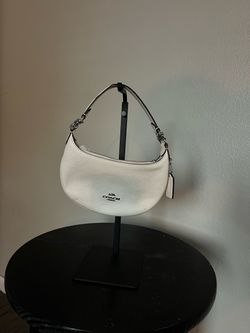 Coach Crescent Shoulder Bag in White