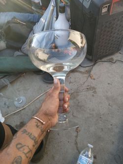Large Clear Glass Coupe Bowl