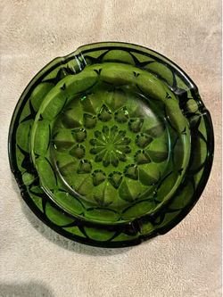 Vintage Anchor Hocking Glass Ashtray or Trinket Holder