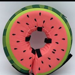 Inflatable Watermelon Dog Collar, Large