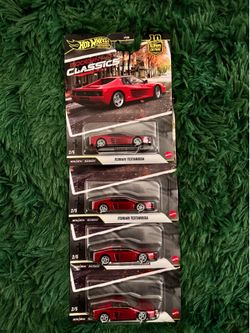 4 Hot Wheels Modern Classics Ferrari Testarossa