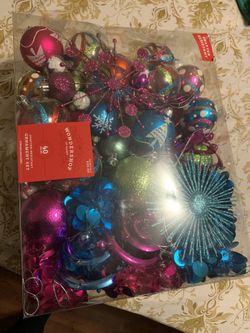 Colorful Christmas ornaments