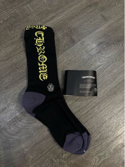 Chrome hearts black grey yellow socks