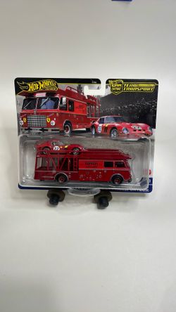 HOT WHEELS TEAM TRANSPORT #83 FERRARI 250 GTO & FIAT 642 RNZ TRANSPORTER