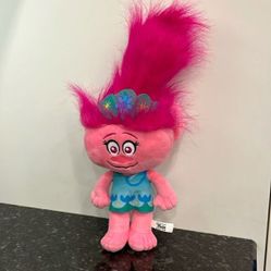 Poppy Pink Troll Plush 14&quot; Dreamworks Trolls World Tour Movie Doll Stuffed Toy 