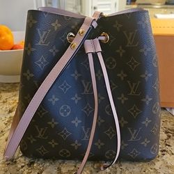 REAL Authentic* Louis Vuitton Monogram Neonoe MM Rose Poudre