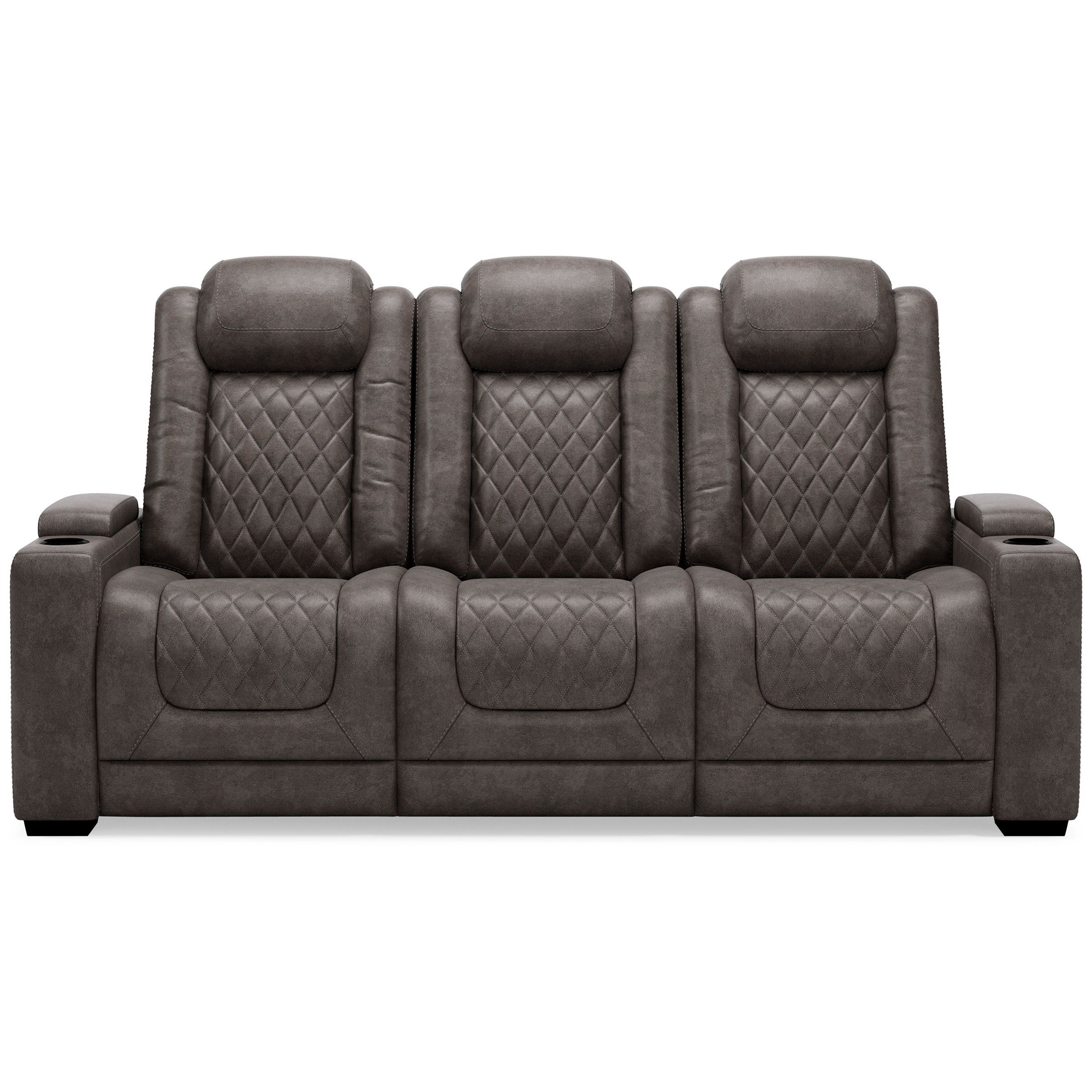 HyllMont PWR REC Sofa with ADJ Headrest HyllMont PWR REC Loveseat/CON/ADJ HDRST
