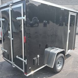 5x10ft Enclosed Vnose Trailer Brand New Moving Storage Cargo Traveling Motorcycle ATV UTV SXS Hauler