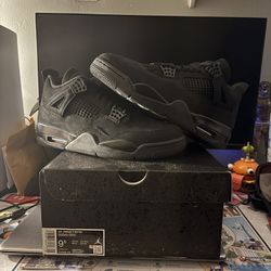 Jordan 4 Retro Black Cat 2025 Size 9.5 & 7y