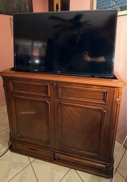Tv stand with built in tv