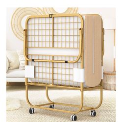 Portable Foldable Bed With Mattress 