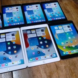 Lot Of 7 Apple Phones & Tablets (iPad 5, Mini 5, Air 2, iPhone Se 3rd) READ DESC