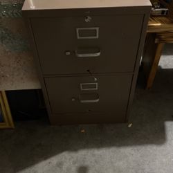 Two drawer file cabinet large