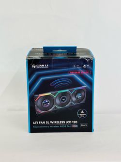 Lian Li UNI Fan SL Wireless LCD 120 Black 3-Pack