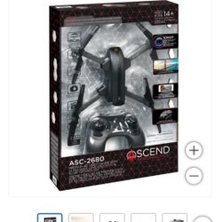 New in box ASC-2680 Ascend Aeronautics Premium HD Video Drone with Optical Flow Technology

Sells at Costco for $90 plus tax.