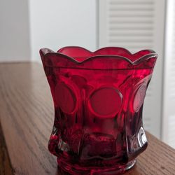 Red Coin Glass Cup