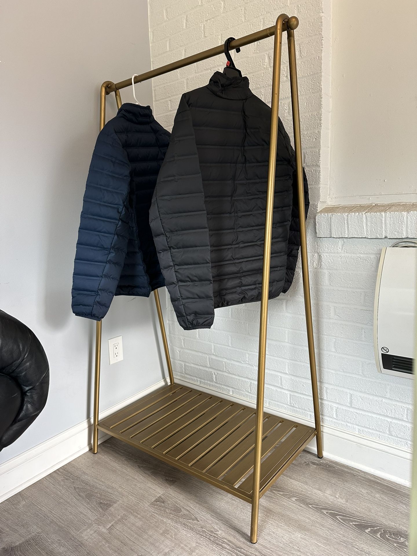 Gold Toned Clothing Rack 