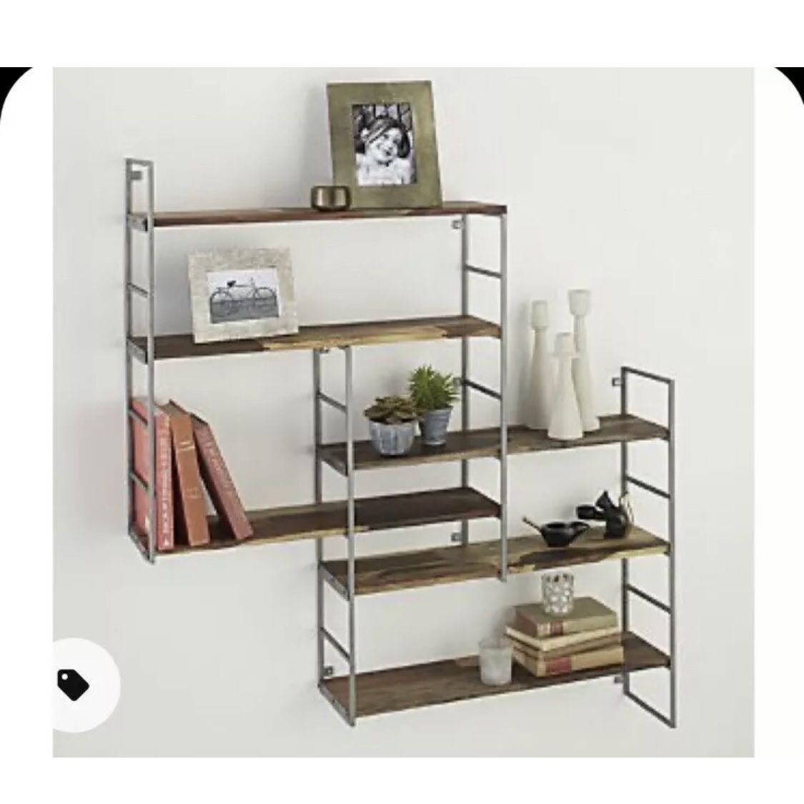 Crate And Barrel Rubix Wall Shelf 30 in W x 8.5 in D x 30.5 in H