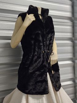 Michael Kors Faux Fur Coat Vest 