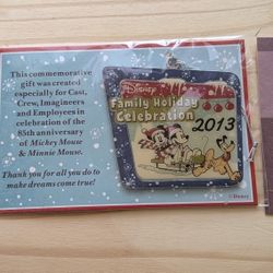 Disney Commemorative Pin & Tree Ornament 