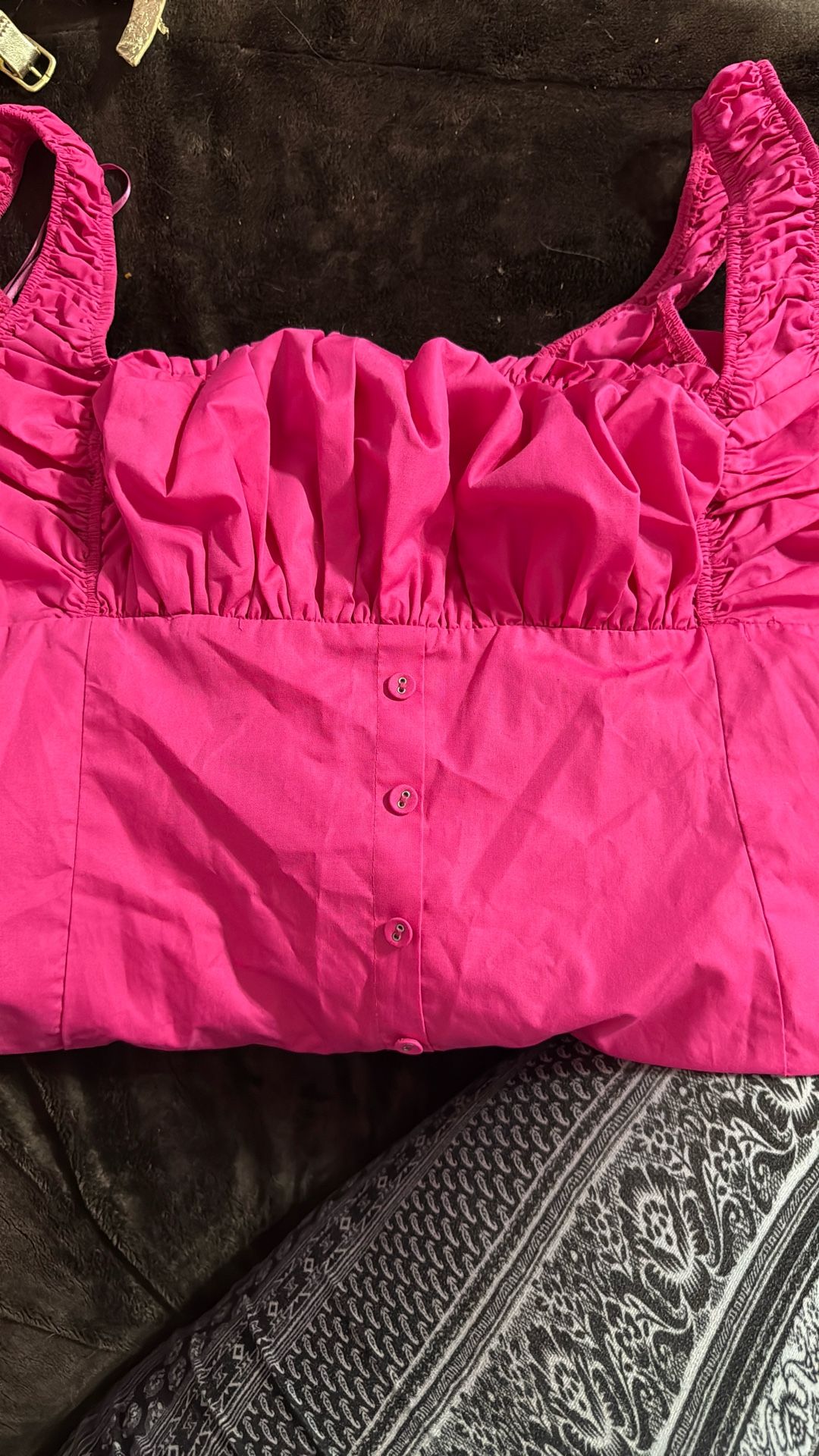 Hot Pink Side Zip Dress