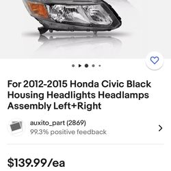 Honda Civic Headlights 