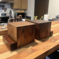 Book Ends - Cedar And Walnut 