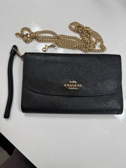 Coach wristlet with a shoulder strap (original)