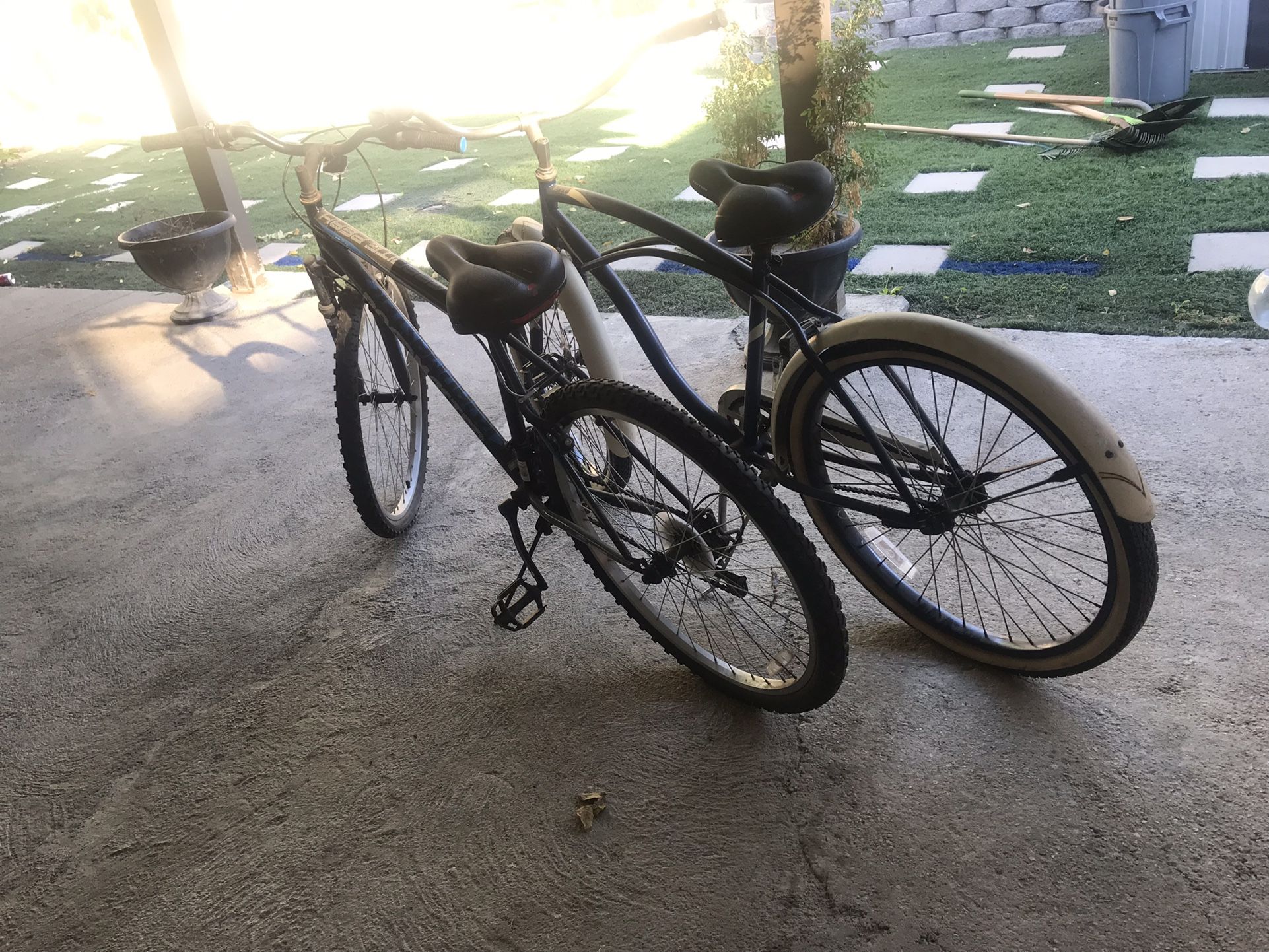 Mountain Bike And Beach Cruiser